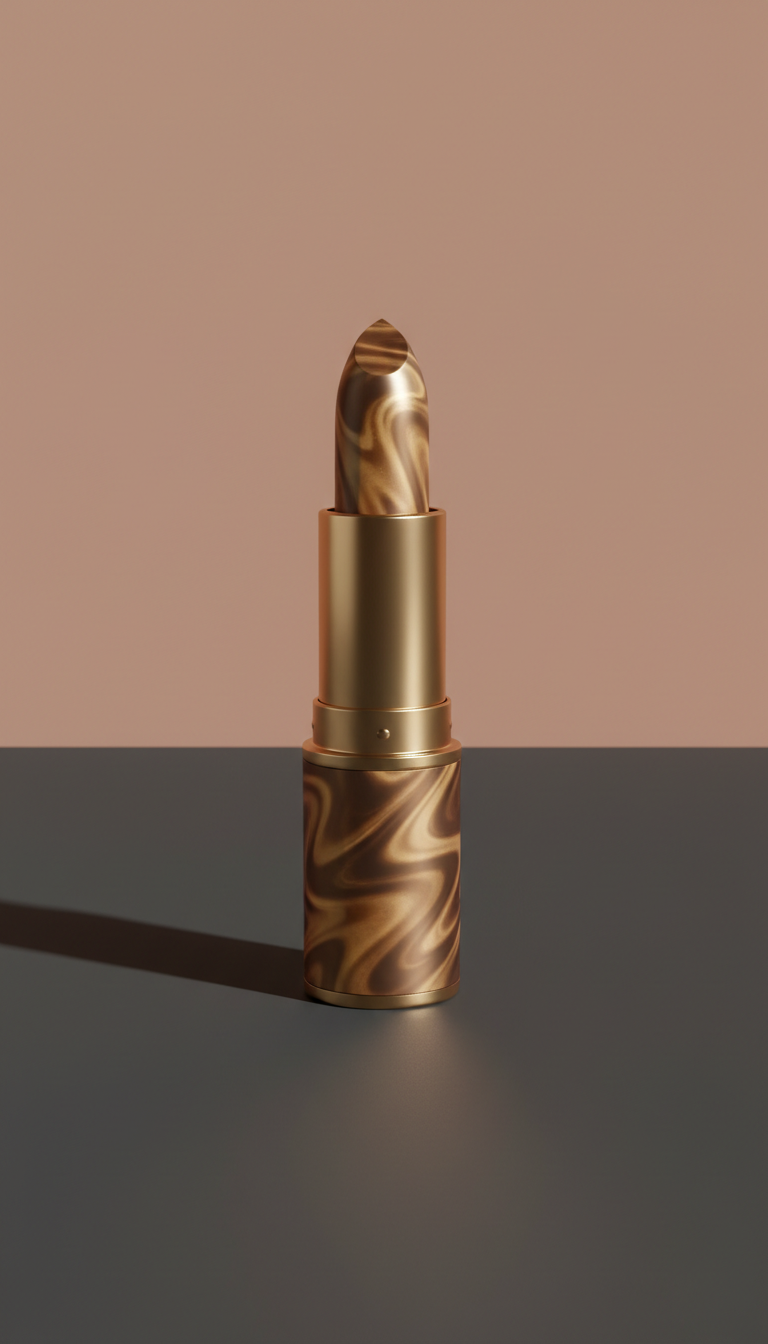 Molten Gold Lipstick Tube